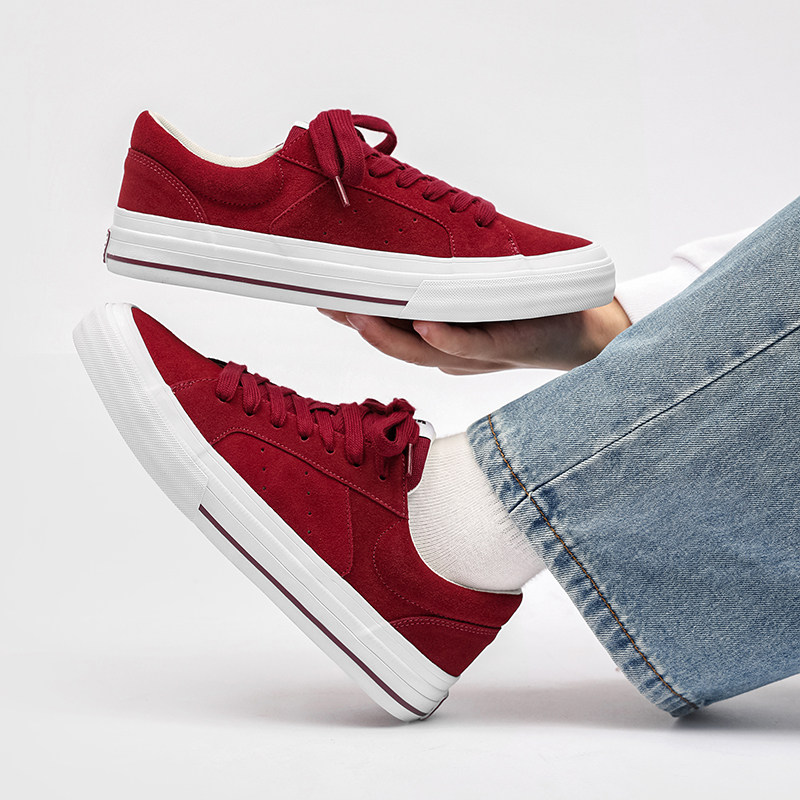 尖客潮酒红色海军蓝低帮鞋专业运动滑板男女耐磨减震休闲板鞋厚底,流行男鞋,休闲板鞋,淘宝优惠券,粉丝福利购,淘宝优惠卷