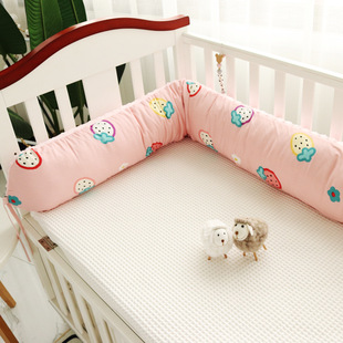 促婴儿床床围圆柱长条防撞头缓冲床围床中床拼接床围套件软包可品