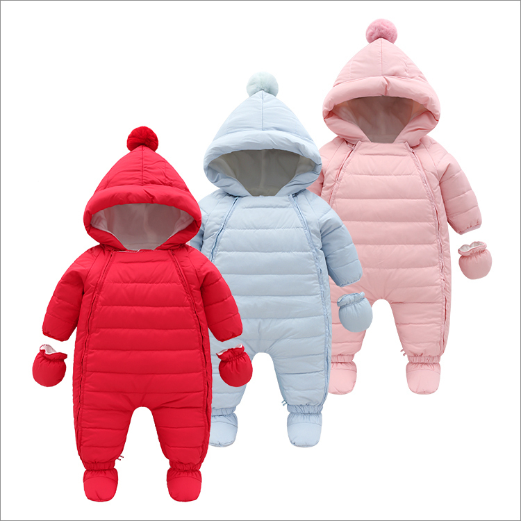新生儿连体衣冬季加厚外出服