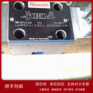 议价0811404611，4WRPEH6C4B12L-2XG24K0/A1M力士乐现货供应