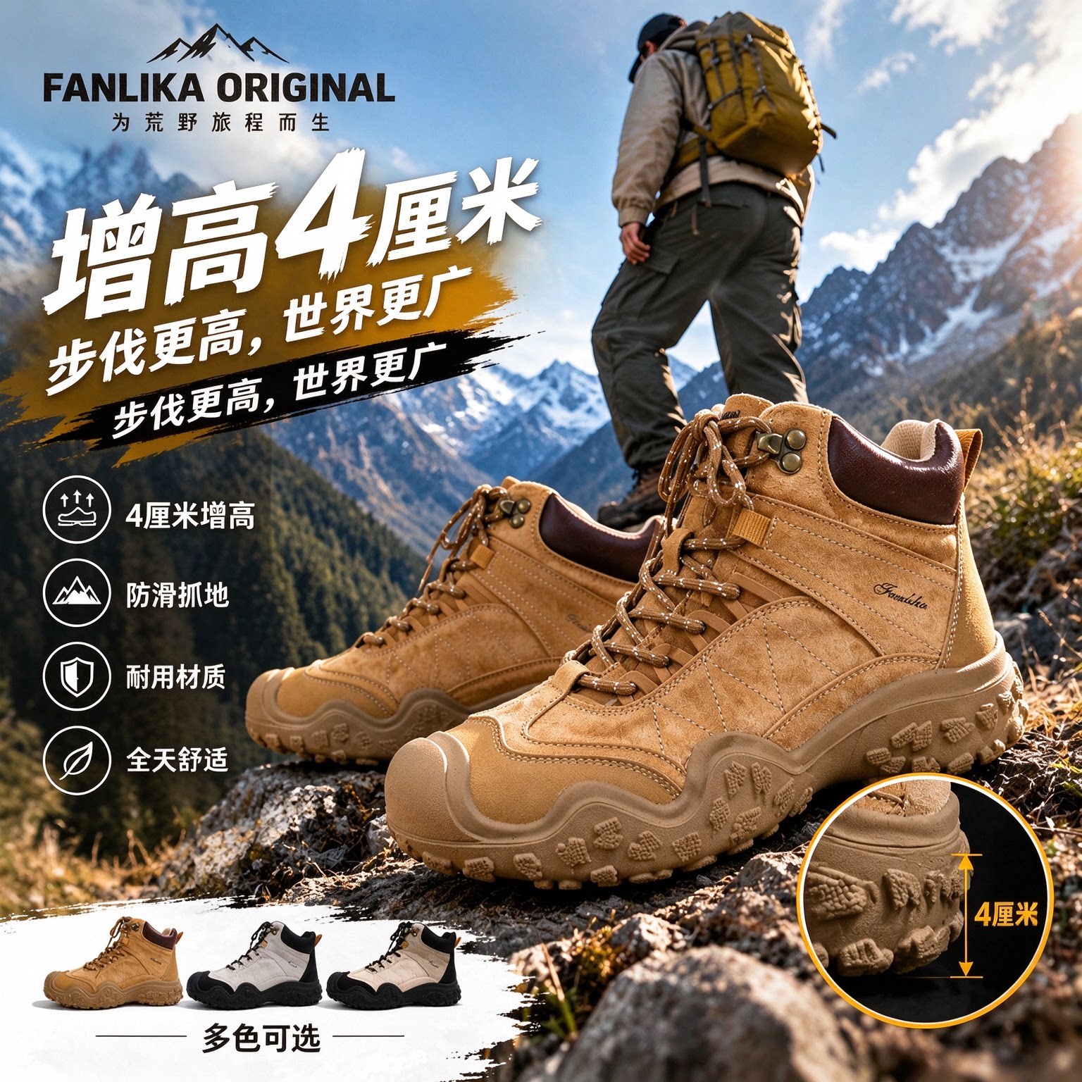 秋冬老钱风真皮保暖登山马丁靴女