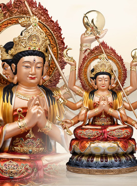 康盛佛缘斗姆元君新古典铜摆件