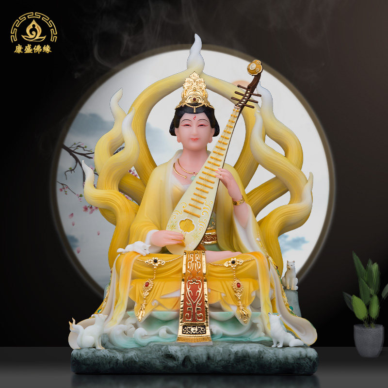 公子九姑娘神像汉白玉汉白玉中式