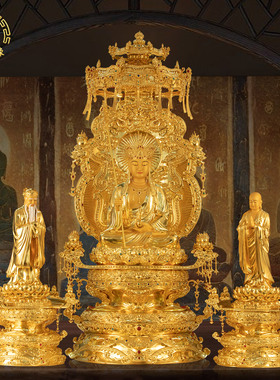 地藏王菩萨金身摆件家居供奉