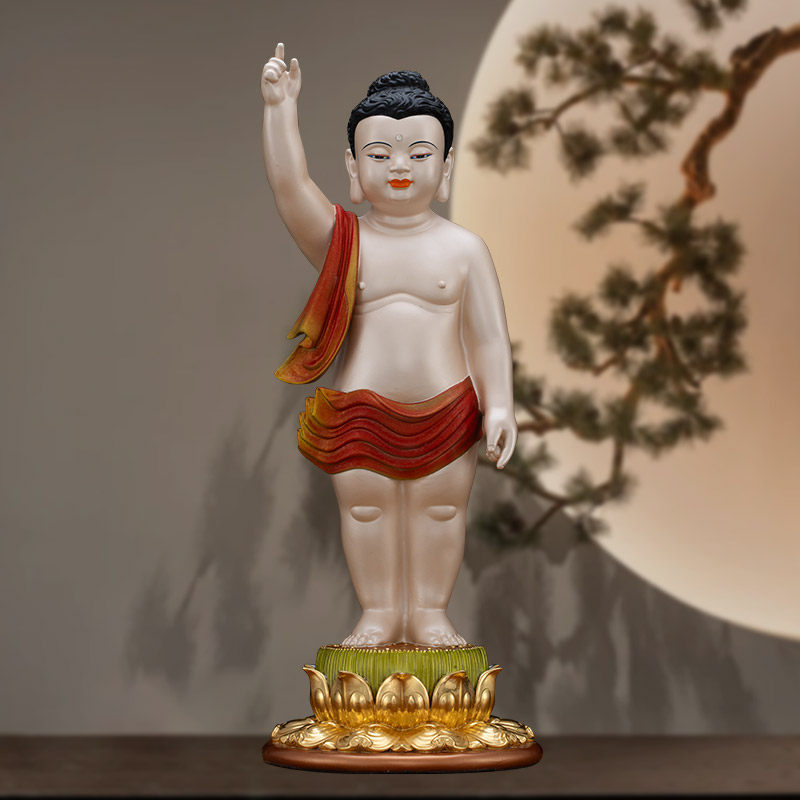 太子浴佛摆件太子浴佛释迦牟尼佛神像太子像桌面供奉摆件家居供奉