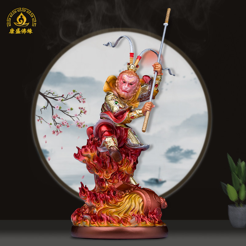 齐天大圣孙悟空神像树脂彩绘