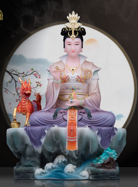 汉白玉女娲娘娘神像大地之母中式