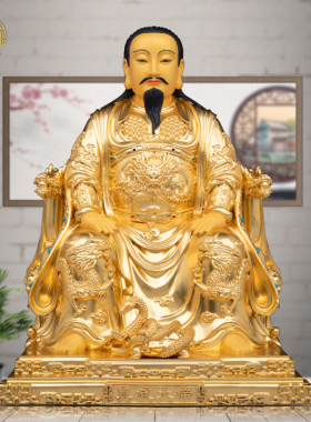 真武大帝祖师爷铜像摆件