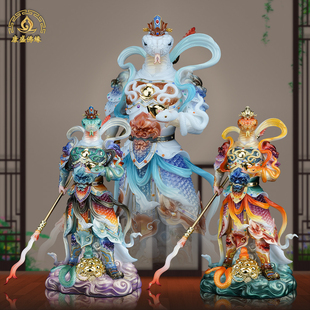 蛇仙摆件蛇将军招财蟒蛇太爷真身汉白玉彩家用供奉神像