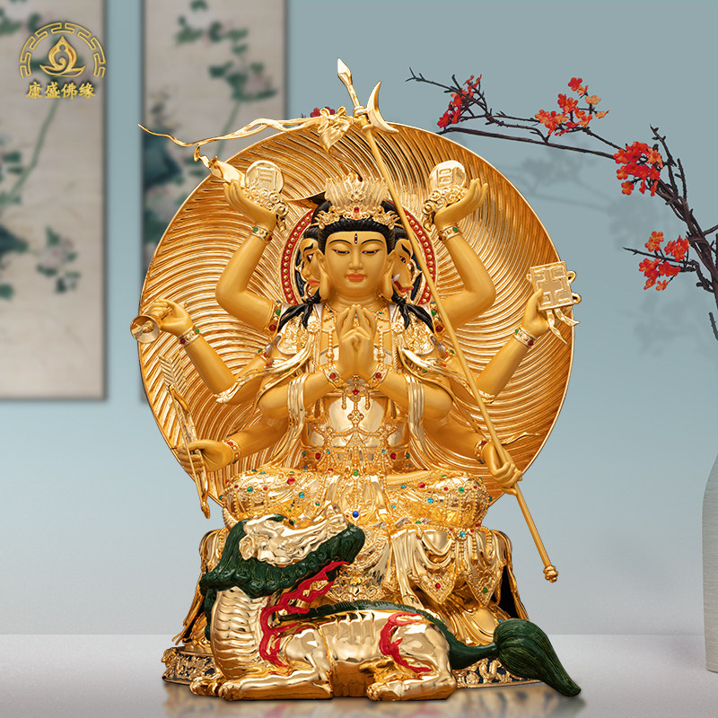 斗姆元君圆明道姥先天尊铜像摆件