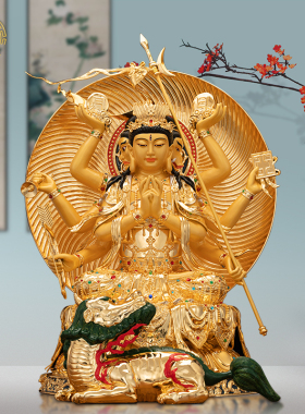 斗姆元君圆明道姥先天尊铜像摆件