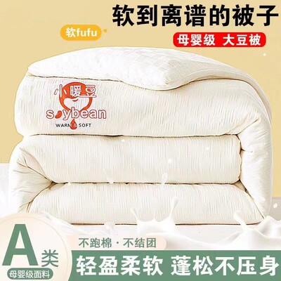 （清仓秒杀）2024A类全棉大豆纤维被纯棉被子被芯冬季单人春秋被