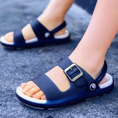 大中童凉拖鞋 儿童拖鞋 夏季 室内浴室软底防滑沙滩鞋 亲子 夏男童拖鞋