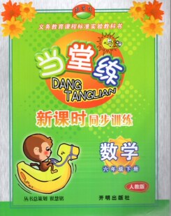 包邮教学练 当堂练 新课时同步训练 数学 六年级下册/6年级下册 义务教育课程标准实验教材 人教版 开明出版社