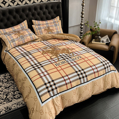 轻奢高级感冰丝四件套床上用品四季通用水洗棉被套被罩床单床笠款 - 封面