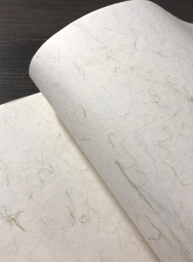 国画用生宣行书仿唐青苔丝书法