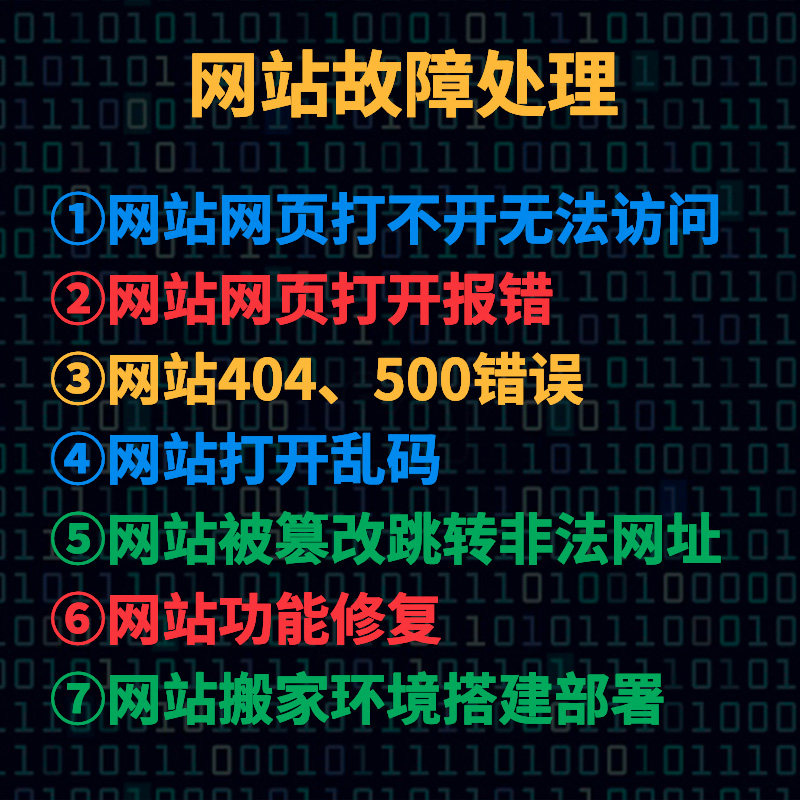 PHP网站修复故障处理迁移网站商务服务