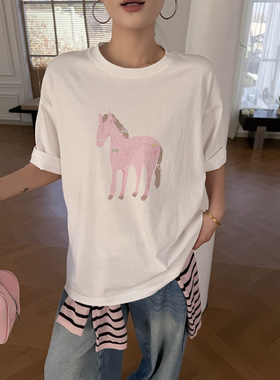 Seawhen海维恩春季新款马年限定T恤