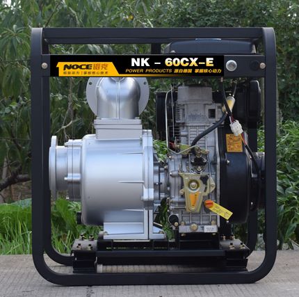 诺克正品柴油水泵家用流量电动自吸泵电启动农用抽水机6寸水泵
