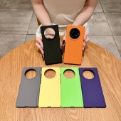 Fold5折叠屏手机壳新款 双边中轴保护适用vivo 简约纯色磨砂硬壳马克龙xfold3pro磁吸中轴后壳小清新超薄