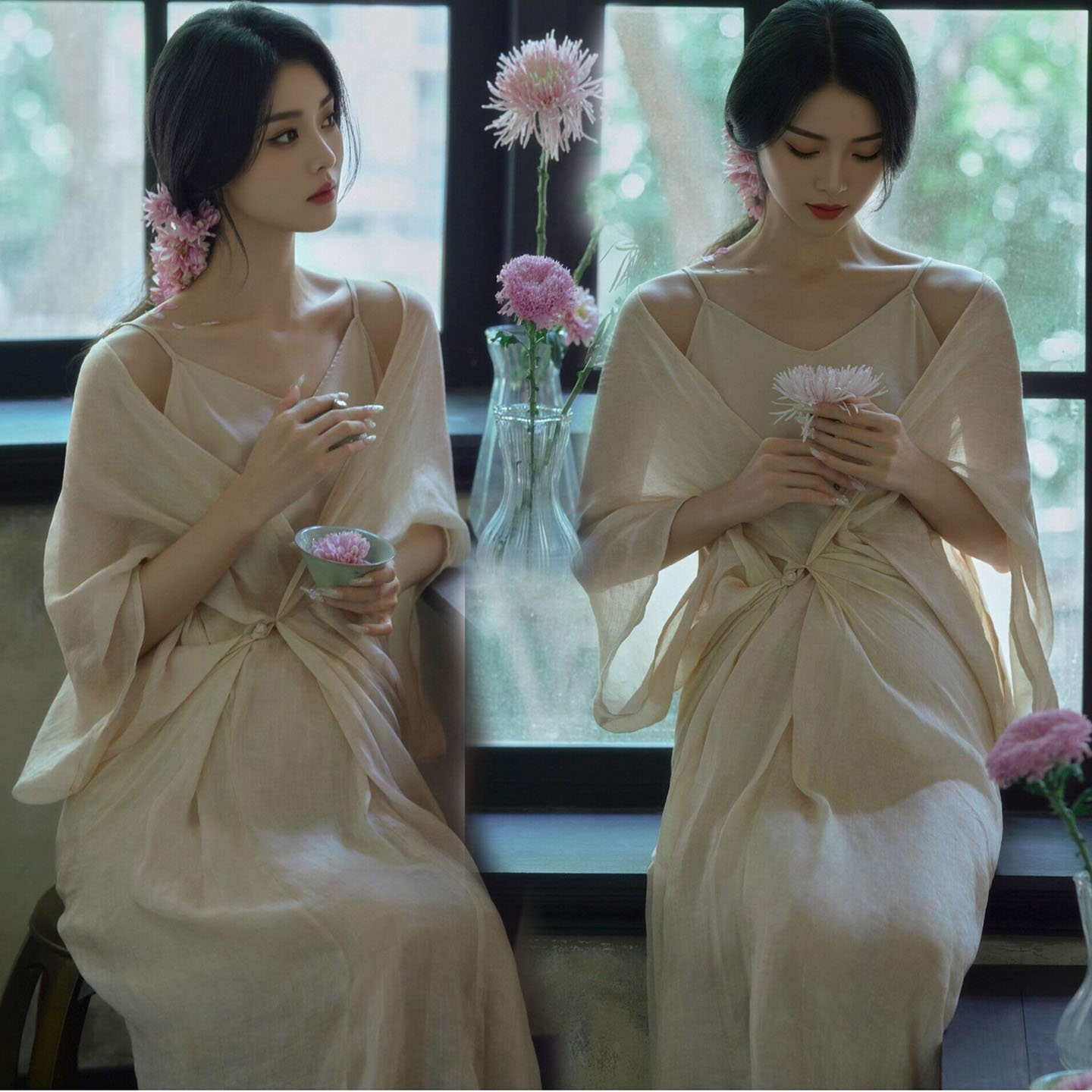 影楼新款新中式复古孕妇照服装