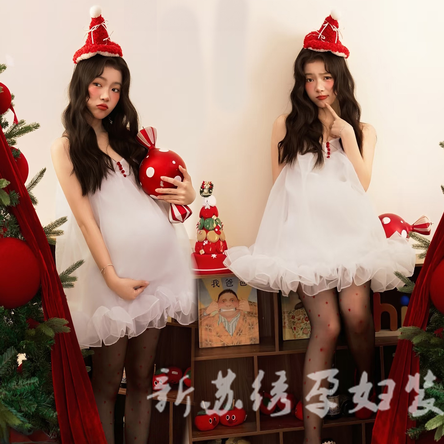 孕妇韩系俏皮可爱蓬蓬裙艺术摄影