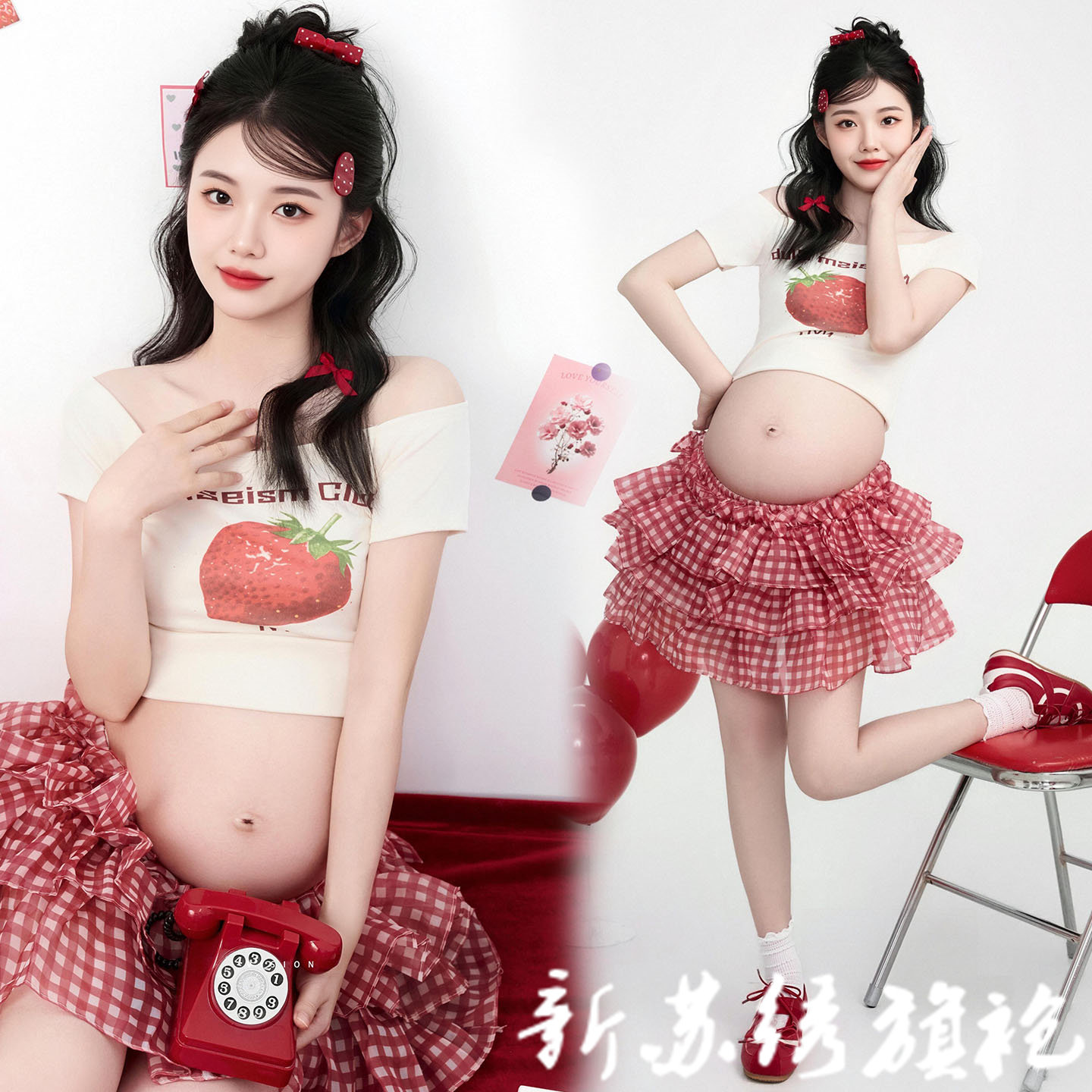 影楼孕妇拍照套装在家拍