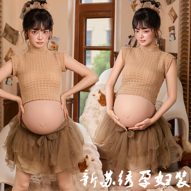 2026居家甜美大肚照孕妇摄影服