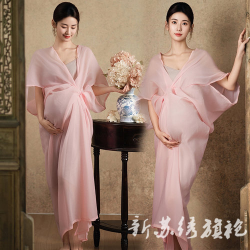 依媚坊新中式孕妇写真摄影服
