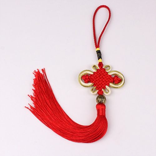 包邮diy平安中国结车挂饰流苏