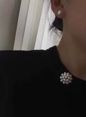 内有24款胸针，淡水珍珠胸花别针气质女新款多珠
