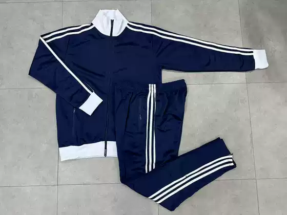 Retro Sapphire Blue Long-Sleeved Football Training Uniform Jersey Jacket Men's 2526 New Style Appearance Running Warm-Up Sports Team Uniform