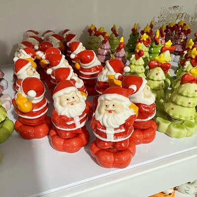 景德镇陶瓷圣诞树转转圣诞礼物