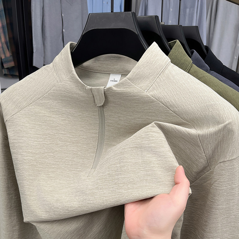 篮球运动长袖半拉链跑步速干训练服T恤户外登山立领健身上衣潮流,男装,T恤,淘宝优惠券,粉丝福利购,淘宝优惠卷