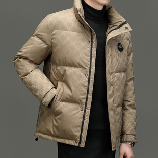 羽绒服男冬季立领2024新款短款时尚潮流加厚嘉兴平湖男士冬装外套
