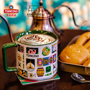 青岛啤酒博物馆蝴蝶姐姐马克杯文创礼品 青岛啤酒官方文创