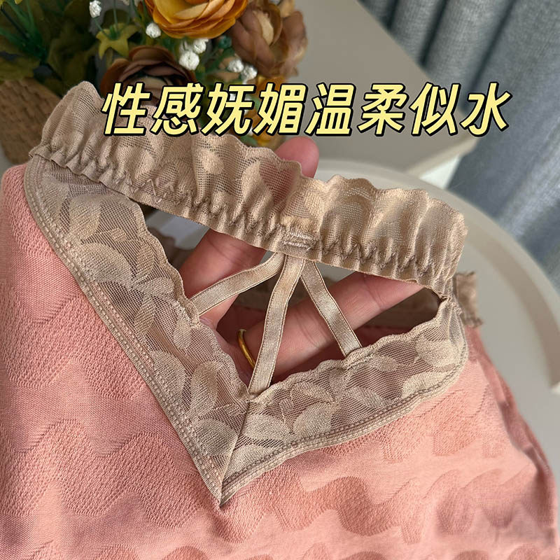 2026春新款女内裤中腰柔软亲肤棉蕾丝边性感镂空交叉带包臀三角裤,女士内衣/男士内衣/家居服,女三角裤,淘宝优惠券,粉丝福利购,淘宝优惠卷