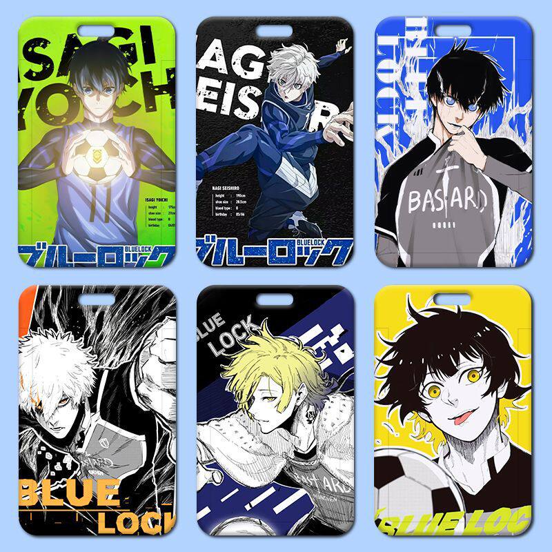 蓝色监狱卡套塑料滑盖学生校牌饭卡胸牌小卡通工作证卡套门禁