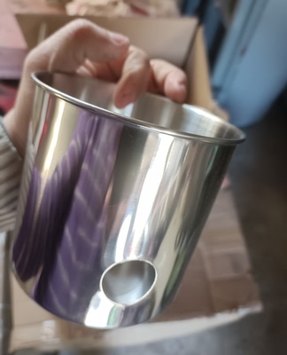 不锈钢存灰盒套适配12.5厘米或者13厘米生铁炉膛和铜内胆炭炉煮茶