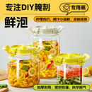 腌菜罐子冰箱泡菜壇子檸檬雞爪小海鮮保鮮盒酵素瓶家用玻璃密封罐