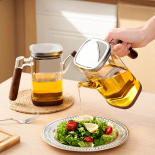 油壶厨房家用不挂油食品级高硼硅全玻璃油罐壶酱油醋专用2026新款