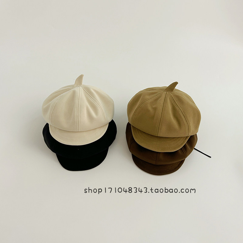 儿童帽子春秋男女孩贝雷帽宝宝遮阳八角帽韩版百搭鸭舌帽秋冬保暖,童装/婴儿装/亲子装,帽子,淘宝优惠券,粉丝福利购,淘宝优惠卷