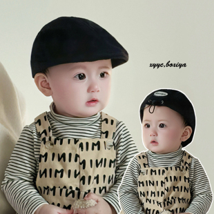 2025宝宝帽子春秋款前进帽男女童鸭舌帽新生婴儿遮阳防晒帽夏薄款