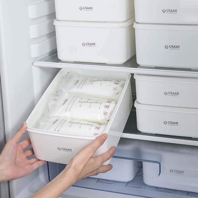 日本母乳冷藏盒家用冰箱储奶密封盒冷冻保鲜盒食品水果储存收纳盒