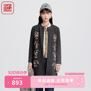 渔2024新款保暖毛呢外套