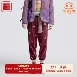 渔牌女装裤子女新款秋冬款灯芯绒纯小脚休闲长裤FGGC6218