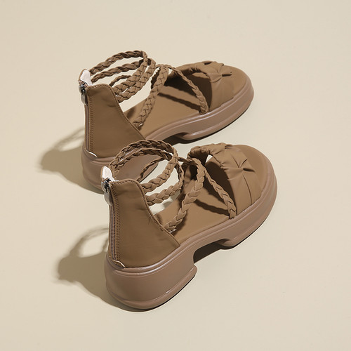 罗马配裙子凉鞋女2法式沙滩鞋