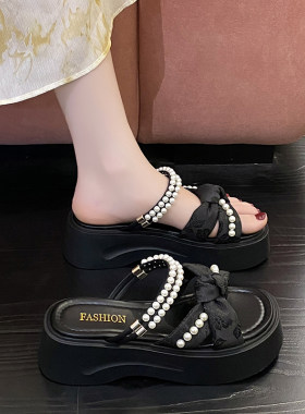 配裙子凉拖鞋女两穿沙滩鞋子