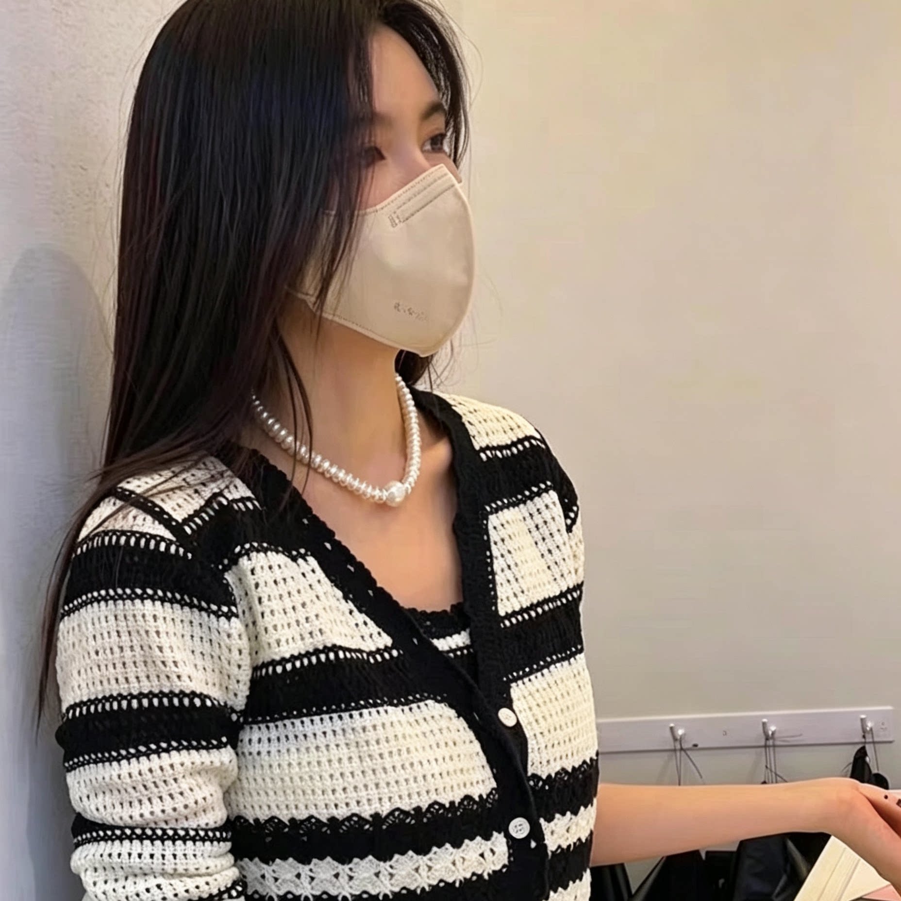 日韩女天然大珍珠项链新款上架