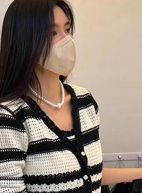 日韩女天然大珍珠项链新款上架